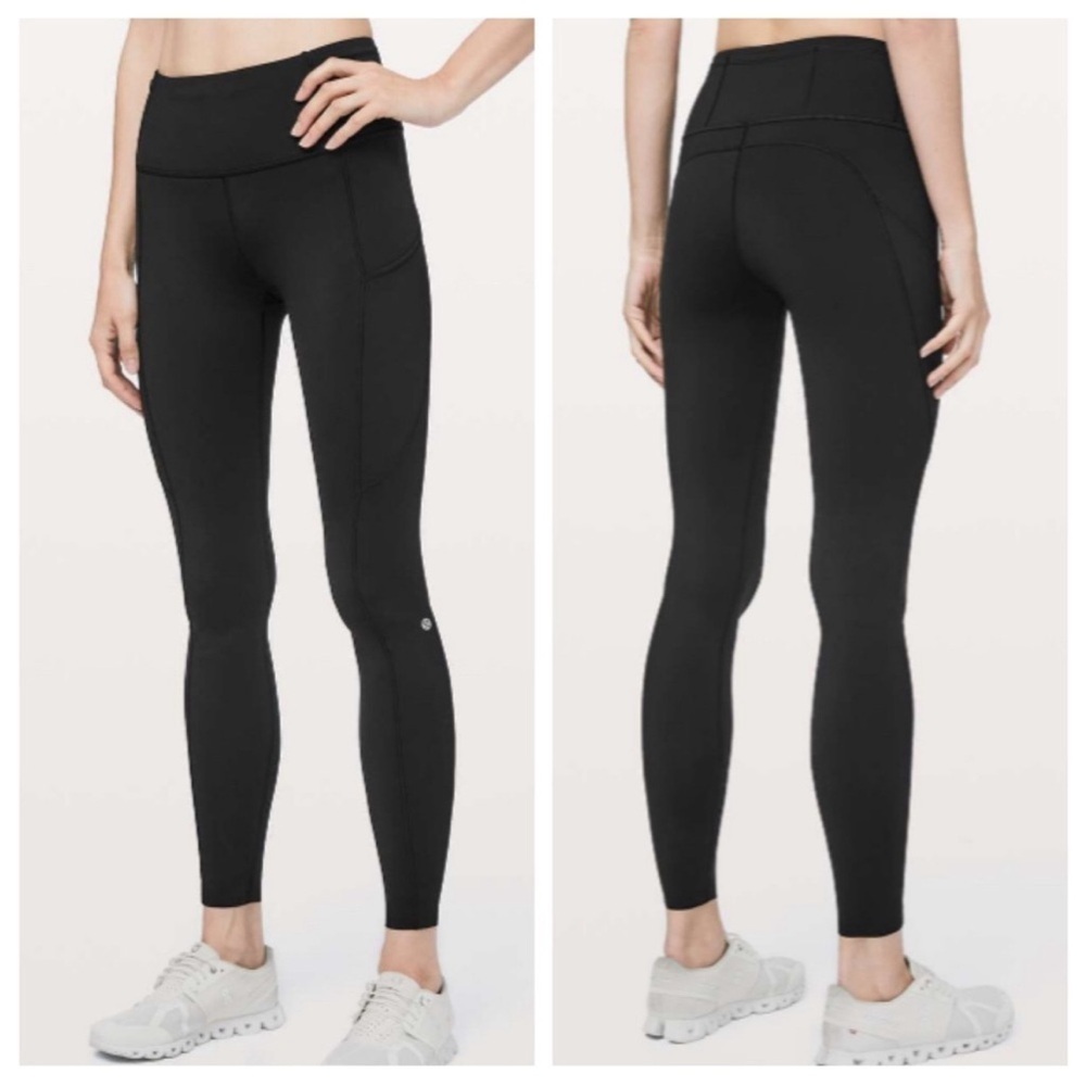 Lululemon Fast & Free Full Length Tight *Non-Reflective 28" Black Women's Size 4